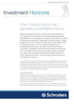 How chasing storms can generate uncorrelated returns