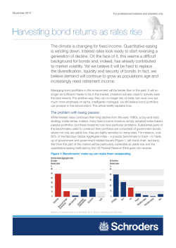Harvesting bond returns as rates rise