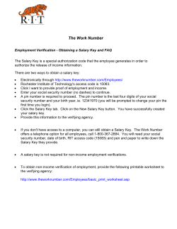 Employment and Wage Verification - The Work Number