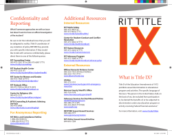 Title IX Employee Brochure (.pdf)