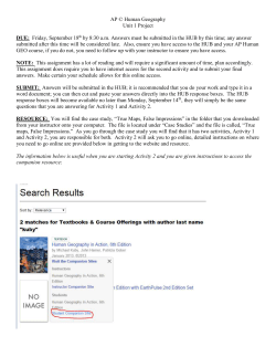 Unit 1 Project Instructions