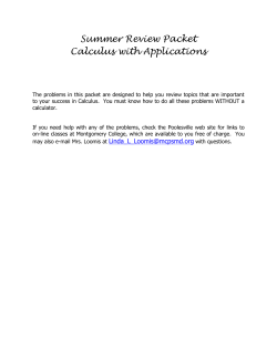 Calculus with Applications