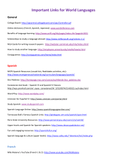 Please click here for a list of important links.
