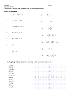 Algebra 1