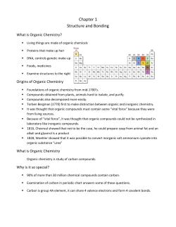 Unit One Notes- Structure and Bonding