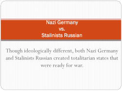 Nazi Germany vs. Stalinist Russia