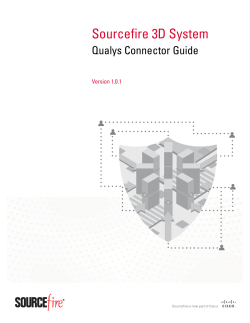 http://www.cisco.com/c/dam/en/us/td/docs/security/sourcefire/3d-system/53/integration/Sourcefire_3D_System_Qualys_Guide_v101.pdf