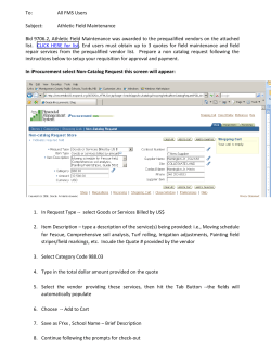 Athletic Field Maintenance