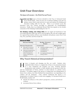 Advanced Unit 7.4 Overview