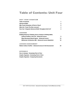 Advanced Unit 6.4 Overview