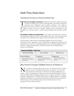 Advanced Unit 6.2 Overview&nbsp;