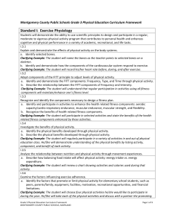MCPS Grade 3 Physical Education Curriculum Framework