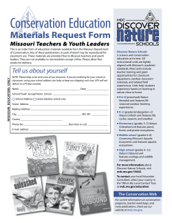 Conservation Education Materials Request Form