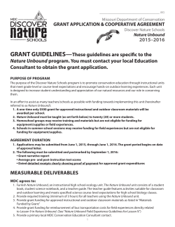 9-12 Grade Grant Guidelines