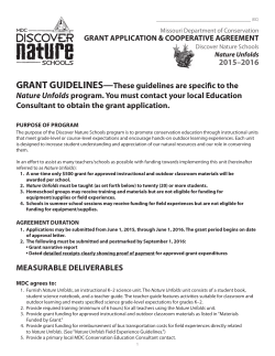 Grades K-2 Grade Grant Guidelines