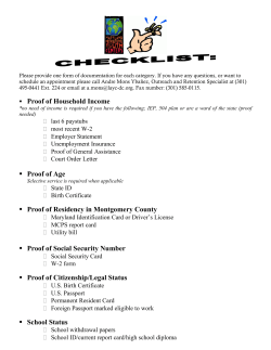 New Student Checklist