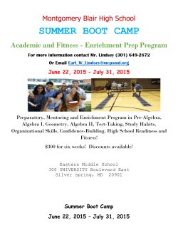 Math Institute Summer Boot Camp-Flyer
