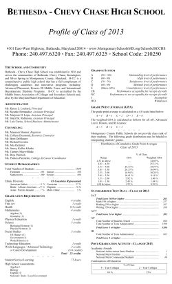 BCC School Profile 2013