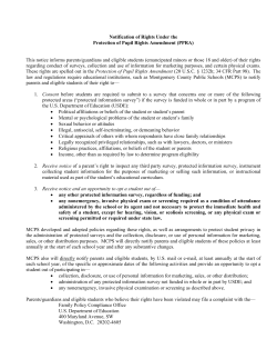 FY13 Protection of Pupil Rights Admendment
