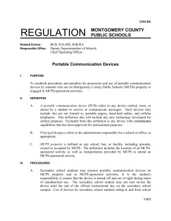 FY13 MCPS Policy-Portable Communication Devices