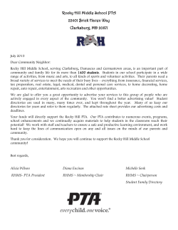 Directory Advertising Letter 2015-2016