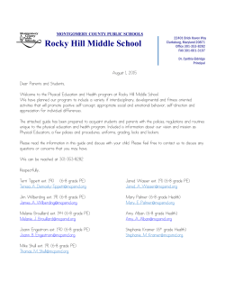 PE Orientation Letter 2015-2016