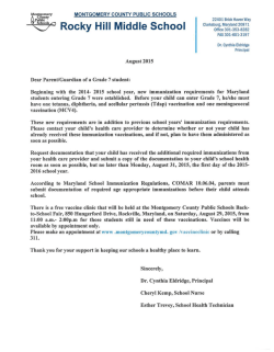 7th Grade Immunization Requirements 15-16 English
