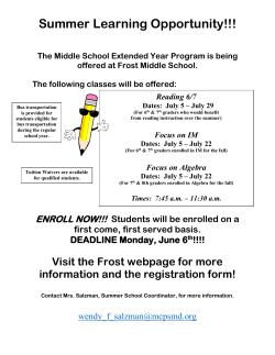Extended Year Program