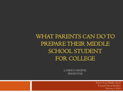 Principal Parent Breakfast Presentation 2016