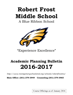 2016-2017 Course Bulletin 
