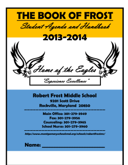 Student Handbook 2013-14