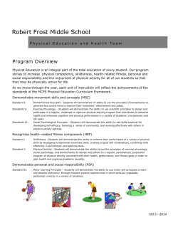 Physical Education and Health