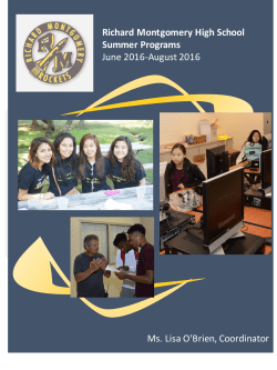 Flier about the course offerings