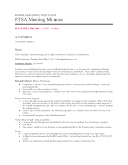 10/26/15 PTSA Meeting notes