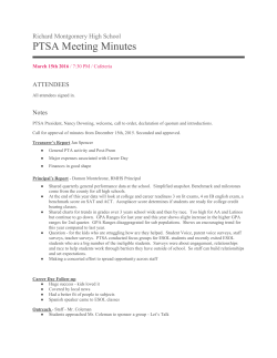 3/15/16 PTSA Mins