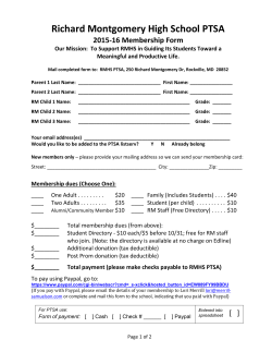 PTSA Membership Form 15-16