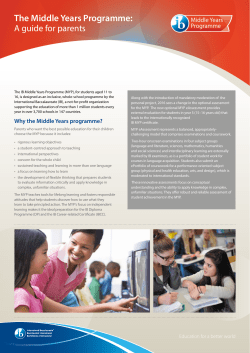 MYP Guide for Parents