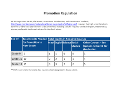 MCPS Promotion Regulation