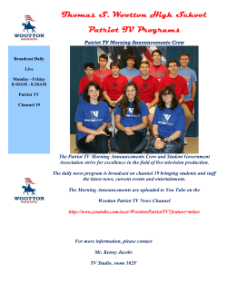 Patriot TV Interns 2014