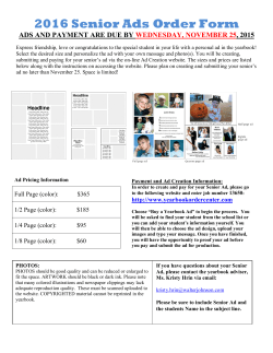 Click here for instructions on how to create your Senior Ad