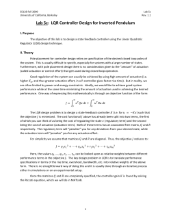 Lab 5c LQR Controller Design