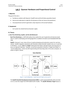 Lab 2 Quanser Hardware
