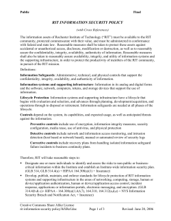 Information Security Policy with Cross References