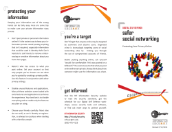 Brochure - Safer Social Networking