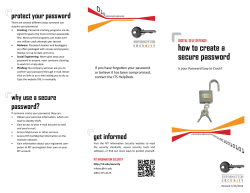 Brochure - Password Brochure-2014