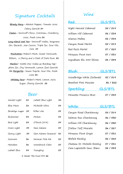 Drink Menu