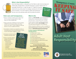 Montgomery County Adult Host Responsibility Law