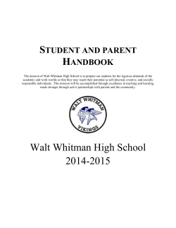 2014 Student Handbook
