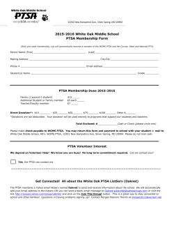 2015 16 PTSA Membership Form