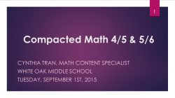 Compacted Math Presentation